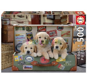 Puzzle 500 Cachorros en el Equipaje