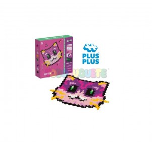 Plus Plus Puzzle By Number Gatito 500 piezas