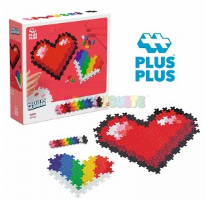 Plus Plus Puzzle By Number Corazones 250 piezas