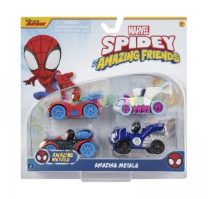 Spidey 4 Vehículos Diecast Amazing Metal