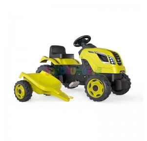 Tractor Farmer XL Verde con Remolque Smoby