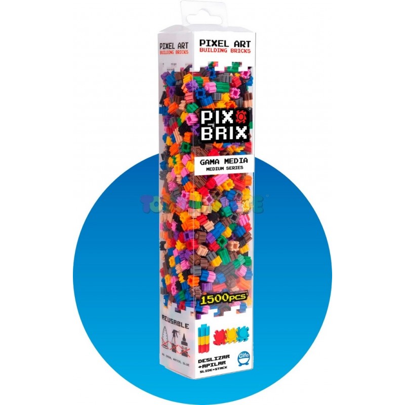 Pix Brix Pixel Art Set 1500 Colores Gama Media