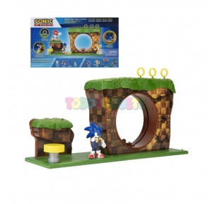 Sonic Playset Colina Verde + Figura