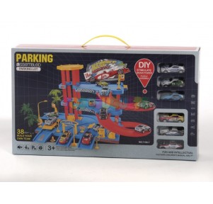 Parking Assembled DIY 6 Coches Street Wild Racing