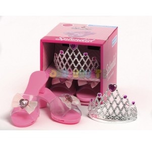 Set Princesa Tiara con Zapatos 20 cm Splendid