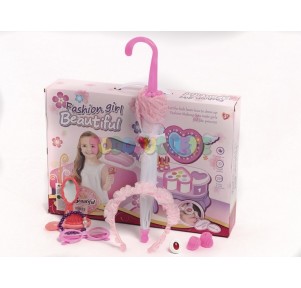 Set de Belleza 9pzs con Paraguas 46cm Fashion Girl