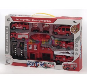 Set Bomberos City Care Series Fire 11 piezas