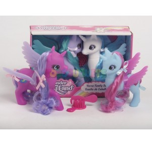 Set Ponis Unicornios Peine y Cepillo 2 Surtidos