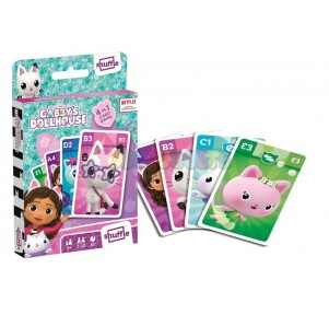 Juego Cartas 4 en 1 Casa Muñecas Gabby