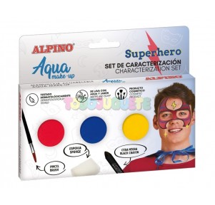 Maquillaje Set Caracterización Super Heroes Alpino