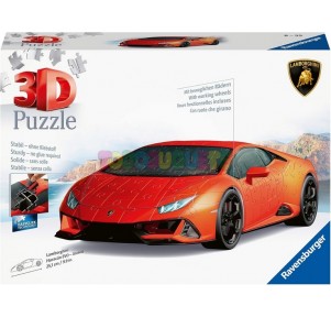 Puzzle 3D Lamborghini Huracán Evo Naranja