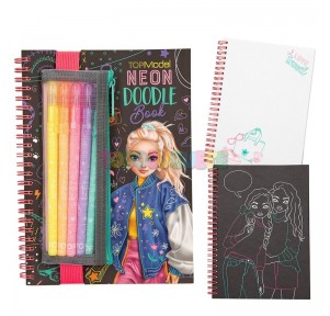 Top Model Doodle Book Neon