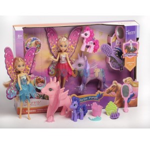 Set Ponis con Hada y Accs Sunny Equestrian Surtido