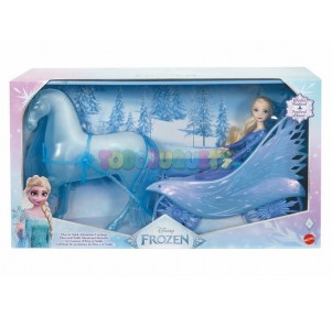 Muñeca Frozen Elsa y Nook con Carruaje