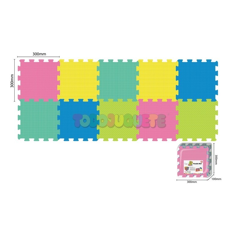 Puzzle Eva Colores Lisos 10 piezas 30x30 cm