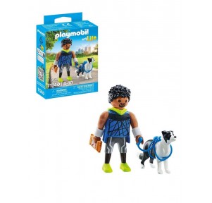 Corredor con Border Collie Playmobil