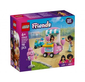 Lego Friends Puesto Algodón Azúcar y Moto