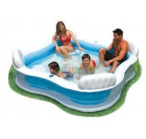 Piscina swim center lounge 4 seats 229x229x66 cm