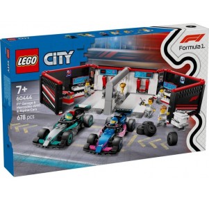 Lego Formula1 Garaje F1 cohes Mercedes-AMG-Alpine