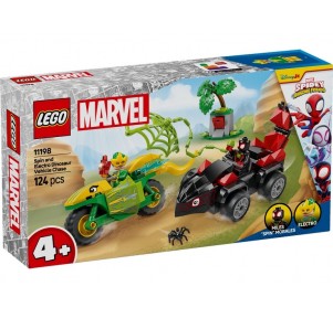 Lego Spidey Spin y Electro Duelo Vehículos Dino