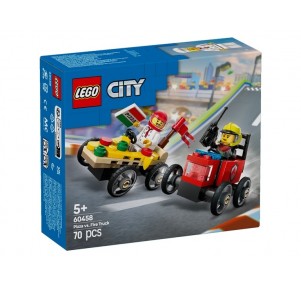 Lego City Coches Carrera: Pizza vs Camión Bomberos