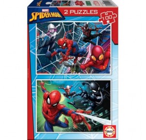 Puzzle 2x100 Spiderman