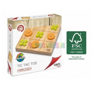 Juego Tic Tac Toe Madera