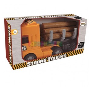 Camión remolque con troncos...