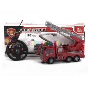 Camión Bomberos Radiocontrol Volante Brigada Rescu