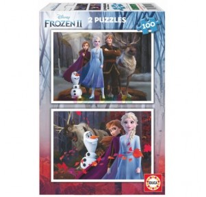 Puzzle 2x100 Frozen 2