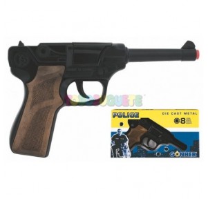 Pistola Luger negra 8 tiros