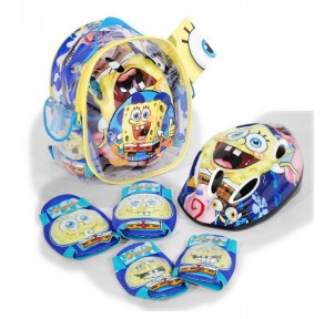 Set Casco + Protecciones Bob Esponja