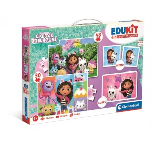 Edukit 4 en 1 Casa Muñecas Gabby