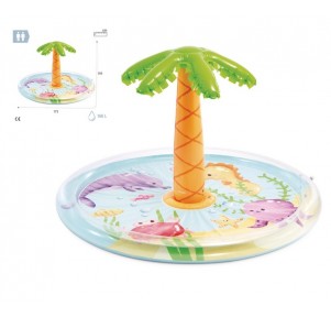 Piscina Infantil Spray Palmera 173x104 Intex