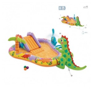 Centro Juegos Agua Dino Park 201x157x69 cm Intex