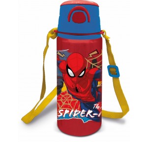 Botella Pop Up Aluminio 750ml Spiderman Moving