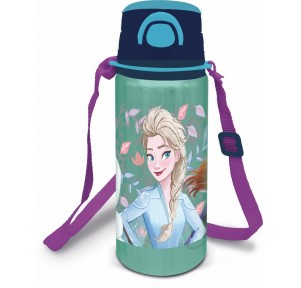 Botella Pop Up Aluminio 750ml Frozen Snowy Tale