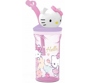 Vaso Figura 3D 360ml Hello Kitty