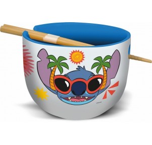 Cuenco Ramen Palillos Stitch Sunny Leaves