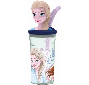 Vaso Figura 3D 360ml Frozen Snowy Tale