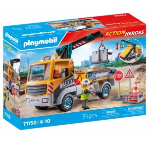 Camión de Construcción con Grúa Playmobil