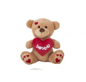 Peluche Oso Corazón Love Huellas 55cm