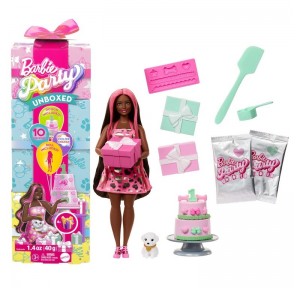 Barbie Party Reveal Muñeca Roja con Sorpresas