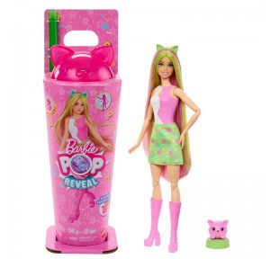 Barbie Pop Reveal Fiesta Animales Vaso Naranja