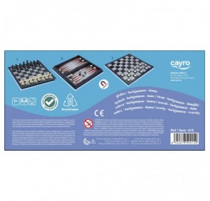 Juego Magnético Ajedrez Damas Backgammon