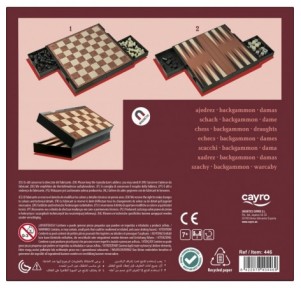 Juego Magnético Ajedrez Damas Backgammom