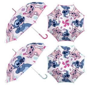 Paraguas Transparente 46 Stitch Girl surtido