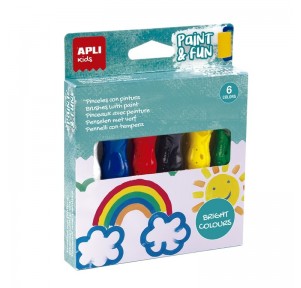 Paint Fun Pinceles con Pintura Brillante Apli