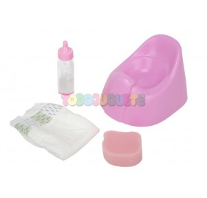 Set Orinal Rosa con Accesorios Arias**