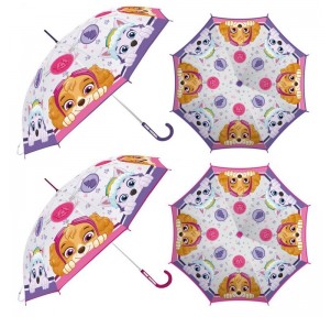 Paraguas Transparente 46 Paw Patrol Girl surtido